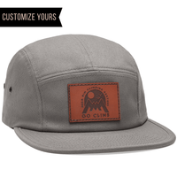 bulk leather patch camper hats Yupoong 7005 Jockey 5-panel