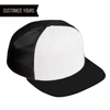 customizable logo white black trucker hat