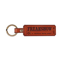 unique quality customized leather keychain with real genuine full grain leather custom engraved logo in bulk for business or company or corporate gifting promotional events 100% made in usa