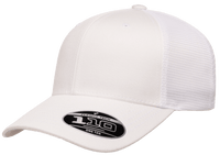 white 110m custom flexfit hats with customize your logo text