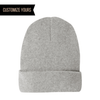 re-beanie sustainable and eco friendly recycled cotton and polyester knit beanie winter cap custom with your logo made in usa