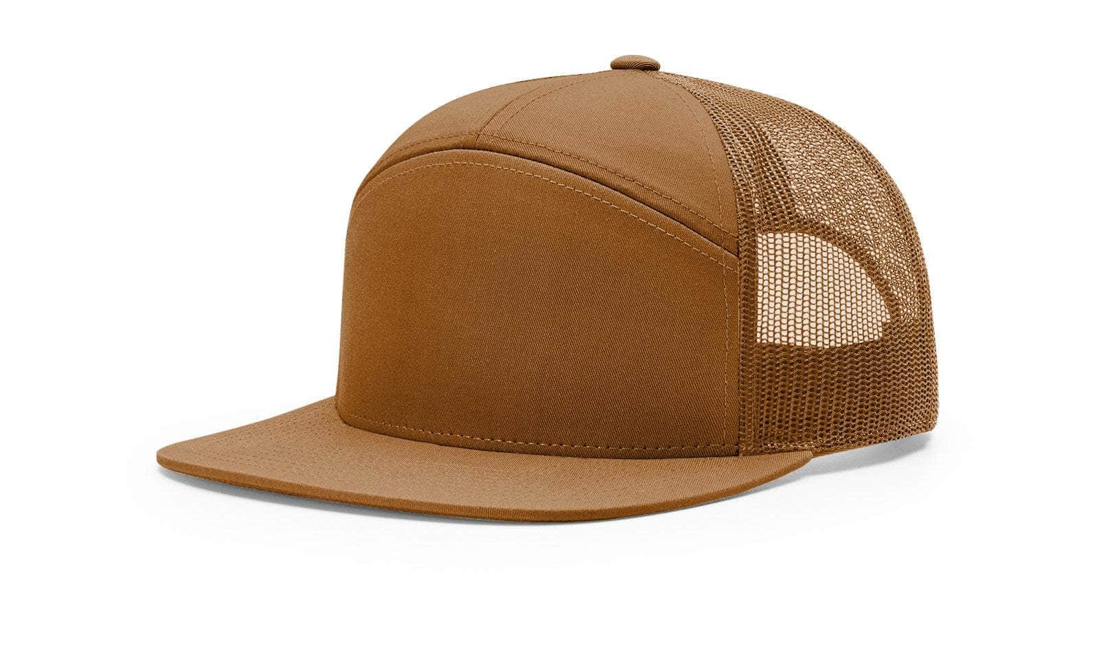 caramel  168 richardson 7 panel hat customizable headwear decorator online for business logo