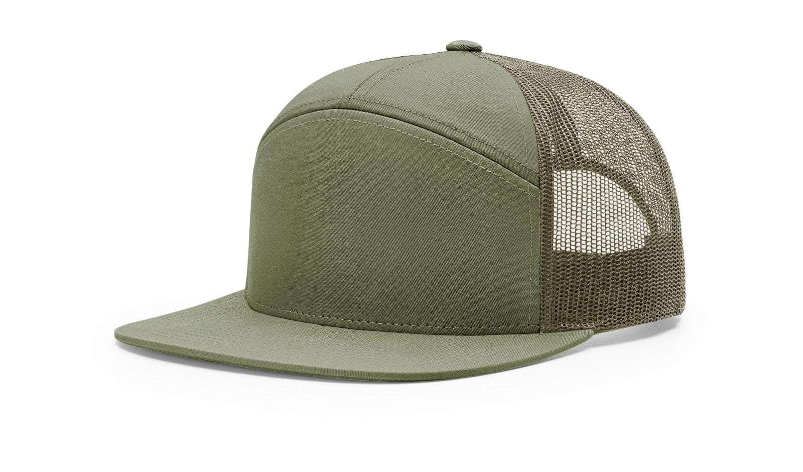 loden  168 richardson 7 panel hat customizable headwear decorator online for business logo
