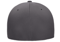 Dark Grey Delta cap water resistant for custom Embroidery and Laser engraved leather patch flexfit