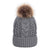 3CAP-PC0130 – Fleece-Lined Cable Knit Beanie with Removable Faux Fur Pom | Custom Beanies with Your Logo-Gray-Dekni-Creations