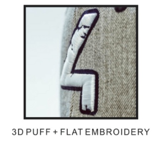 3D PUFF - FLAT EMBROIDERY (6511(T) Flexfit® Fitted Trucker Mesh Cap)-Dekni-Creations