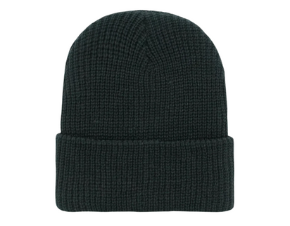 600 – Cuffed Beanie | Custom Beanies with Your Logo in Bulk-Black-Dekni-Creations