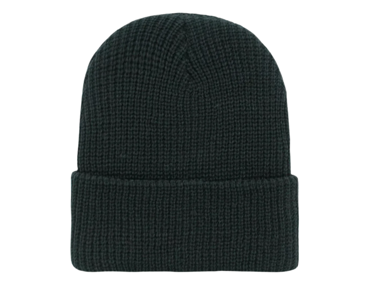 600 – Cuffed Beanie | Custom Beanies with Your Logo in Bulk-Black-Dekni-Creations