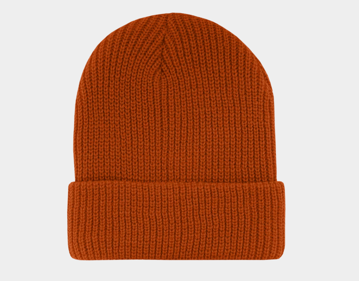 600 – Cuffed Beanie | Custom Beanies with Your Logo in Bulk-Burnt Orange-Dekni-Creations