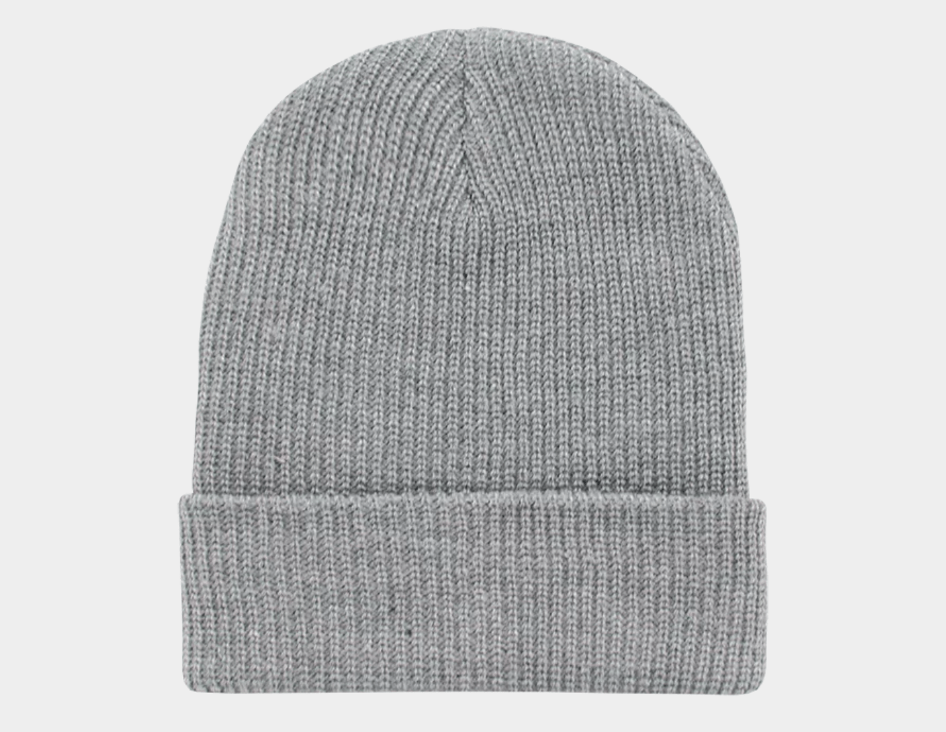 600 – Cuffed Beanie | Custom Beanies with Your Logo in Bulk-Heather Grey-Dekni-Creations