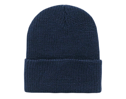 600 – Cuffed Beanie | Custom Beanies with Your Logo in Bulk-Navy-Dekni-Creations