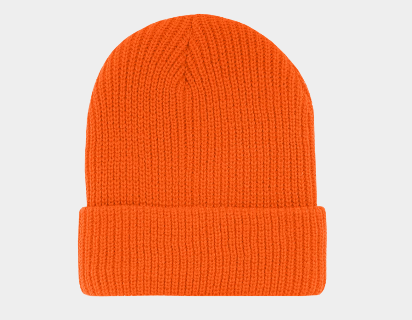 600 – Cuffed Beanie | Custom Beanies with Your Logo in Bulk-Orange-Dekni-Creations