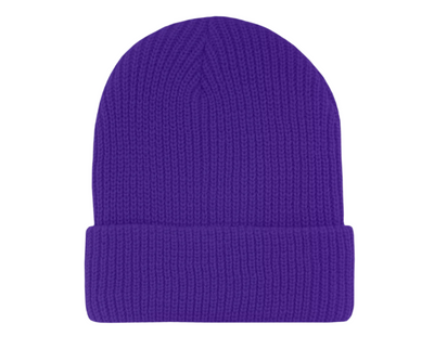 600 – Cuffed Beanie | Custom Beanies with Your Logo in Bulk-Purple-Dekni-Creations