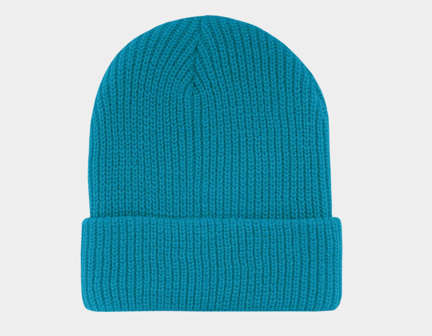 600 – Cuffed Beanie | Custom Beanies with Your Logo in Bulk-Teal-Dekni-Creations