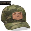 customized leather patch camo hat 6277mc multicam camo tropic/green for hunting and fishing