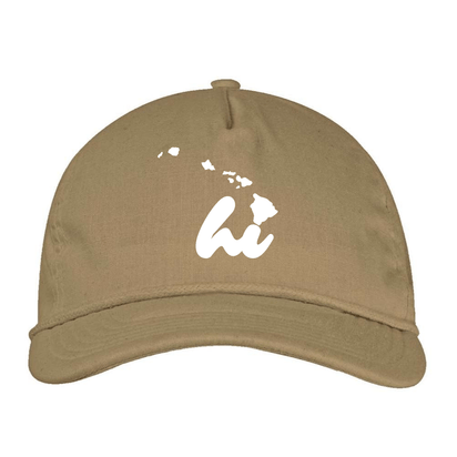 hi Hawaii Rope Hat – Hemp & Organic Cotton Unstructured Rope Cap (Wholesale)