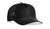 black Richardson Bachelor 939 5-Panel Washed Cotton Rope Snapback Hat with custom logo in leather patch and embroidery in bulk