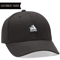 Bulk Custom Econscious EC7090 Sustainable Hemp Baseball Caps with custom woven patch logo