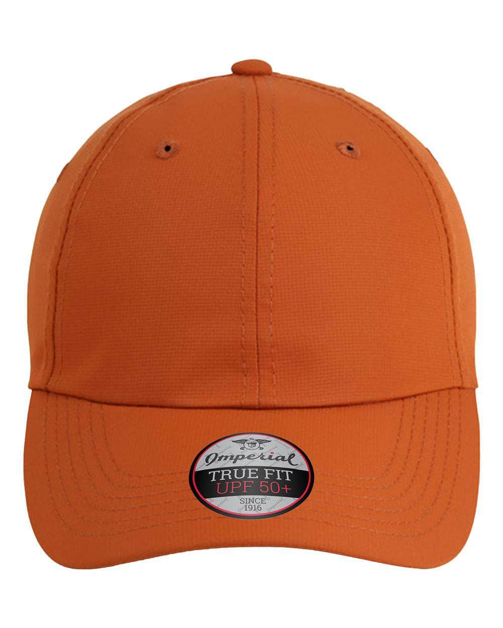 Imperial X210P – Sustainable 100% Recycled Performance Dad Hat with UPF 50 | Custom Hats with Your Logo in Bulk-Burnt Orange-Dekni-Creations