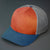 C12-CTM – Private Label Trucker Snapback Hat | Custom Hats with Your Logo in Bulk-Dark Orange/Aluminum/Light Navy-Dekni-Creations