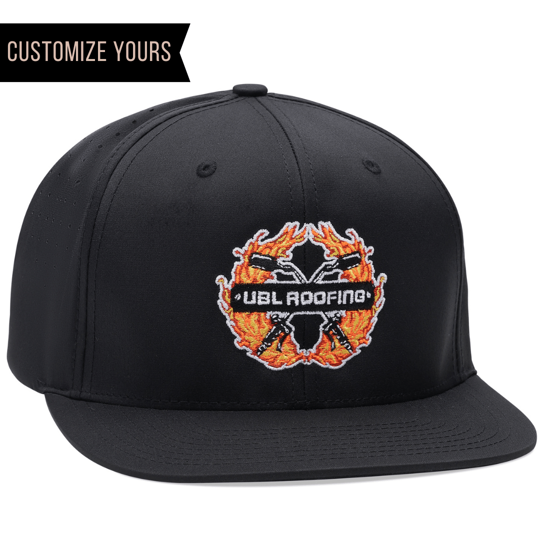 C51-PERF – Laser Perforated Performance Snapback Flat Bill Hat | Custom Hats with Your Logo in Bulk-Dekni-Creations