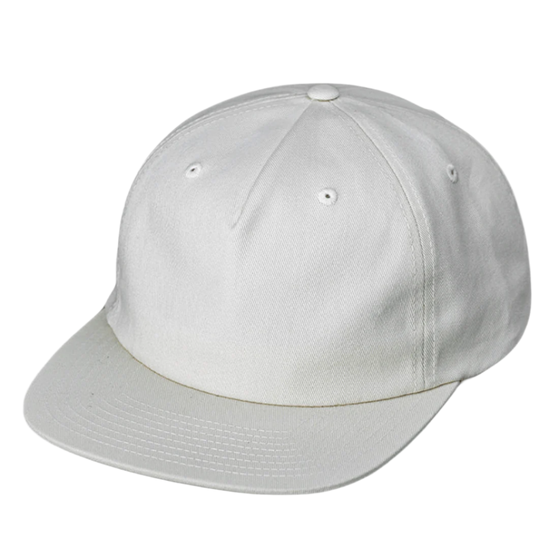 C55-PC – Pinch Front Flat Bill Leather Strap Hat | Custom Hats with Your Logo in Bulk-Marshmellow-Dekni-Creations