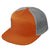 C58-CTM – 7-Panel Flat Bill Trucker Hat | Custom Hats with Your Logo in Bulk-Dark Orange/Aluminum-Dekni-Creations