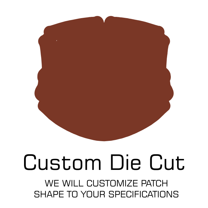 CUSTOM DIECUT PATCH SHAPE - Laser Leather (6511(T) Flexfit® Fitted Trucker Mesh Cap)-Dekni-Creations