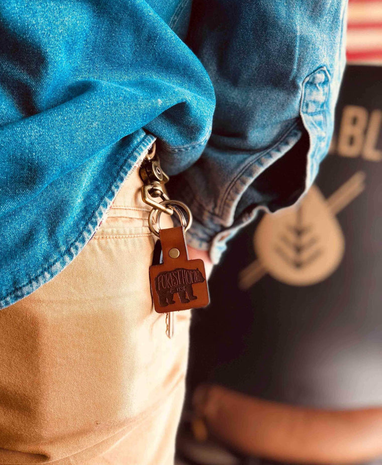 personalized leather keychains by dekni creations