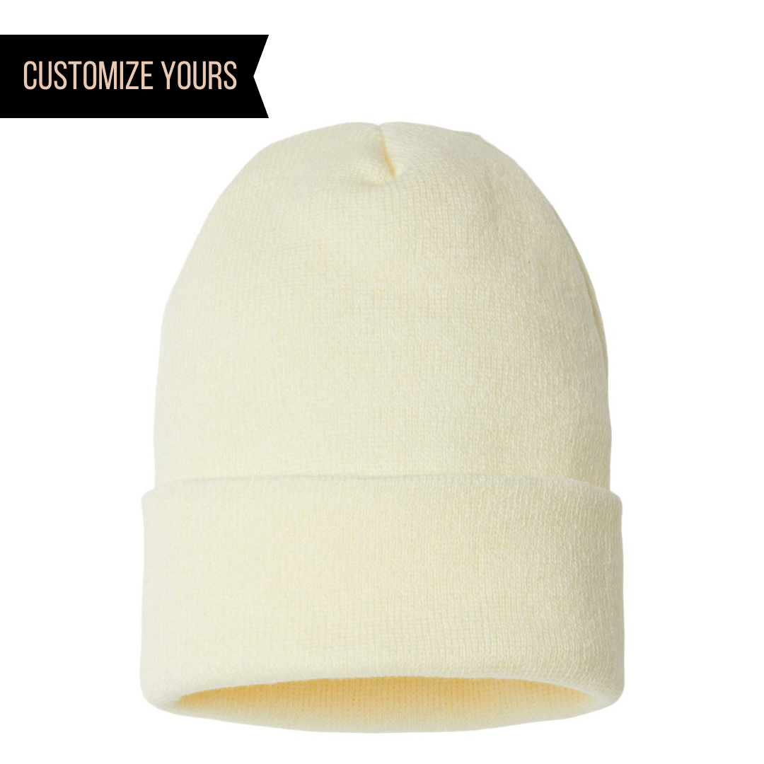 Cap America SKN24 – Made in USA Sustainable Recycled Beanie | Custom Beanies with Your Logo in Bulk-Ivory-Dekni-Creations