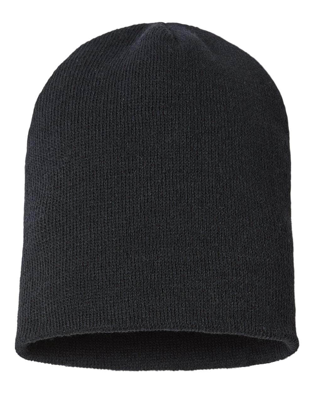 Cap America SKN28 – Made in USA Sustainable Recycled Beanie | Custom Beanies with Your Logo in Bulk-Black-Dekni-Creations