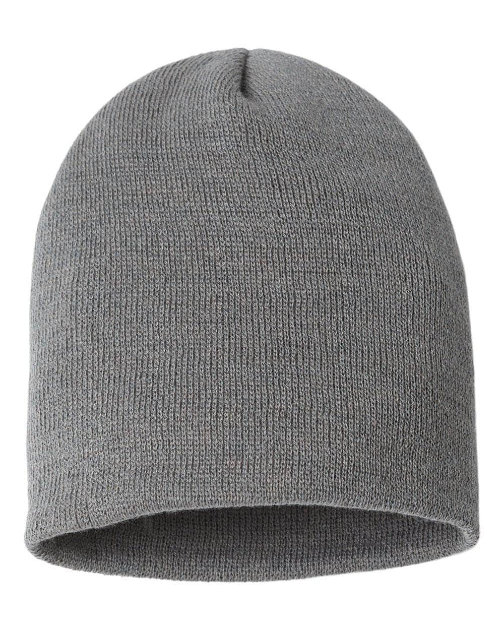 Cap America SKN28 – Made in USA Sustainable Recycled Beanie | Custom Beanies with Your Logo in Bulk-Grey-Dekni-Creations