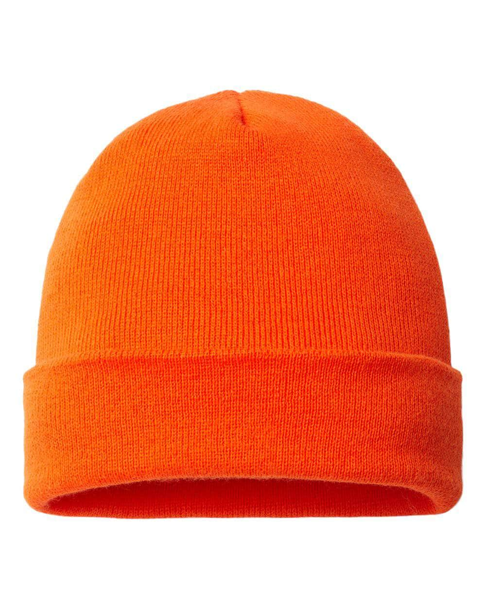 Cap America TKN24 – Made in USA Beanie | Custom Beanies with Your Logo in Bulk-Deep Orange-Dekni-Creations