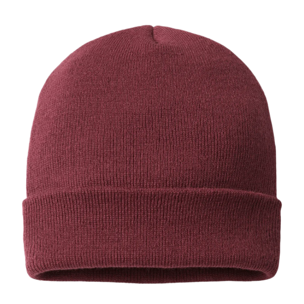Cap America TKN24 – Made in USA Beanie | Custom Beanies with Your Logo in Bulk-Maroon-Dekni-Creations