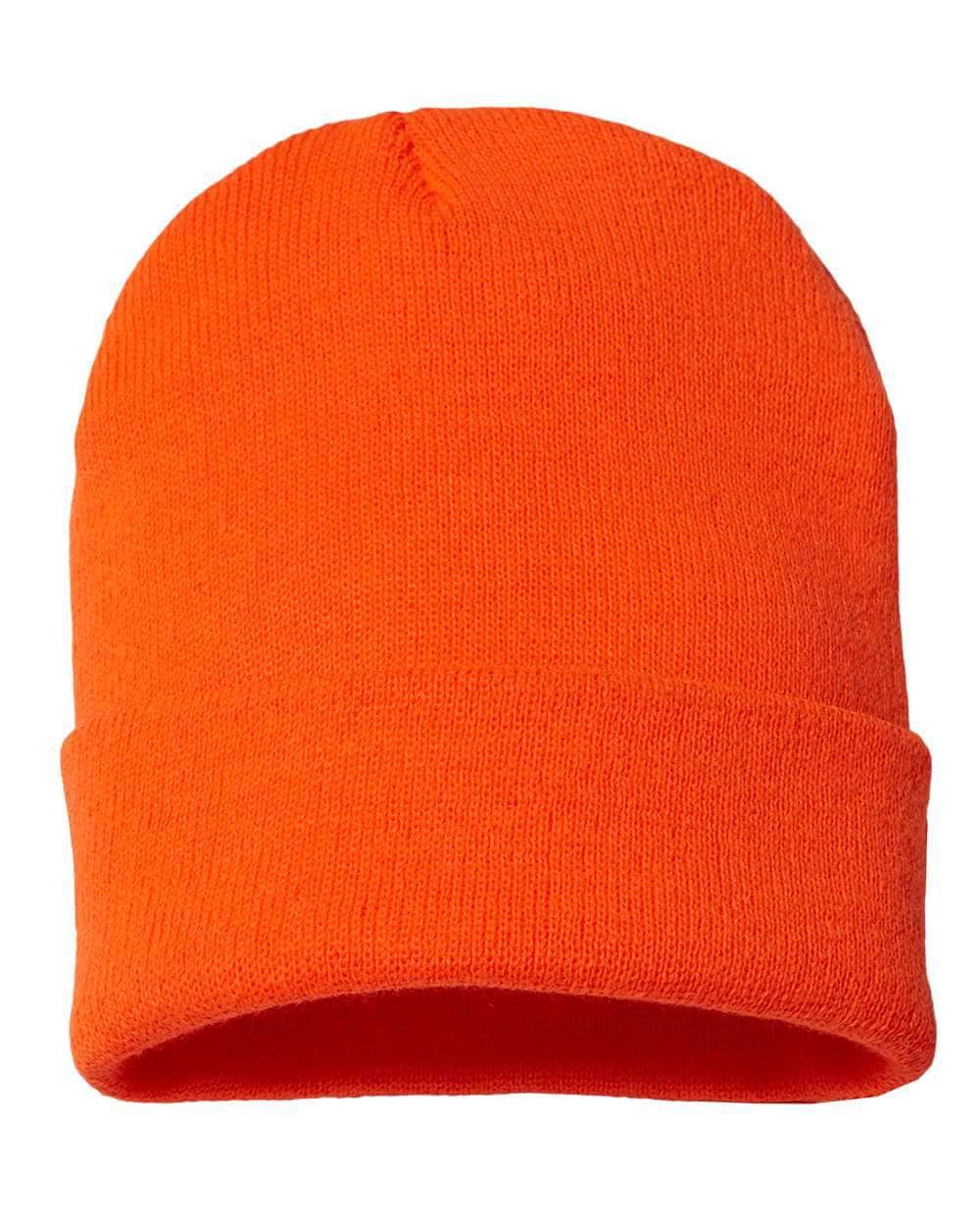 Cap America TKN24 – Made in USA Beanie | Custom Beanies with Your Logo in Bulk-Neon Blaze Orange-Dekni-Creations