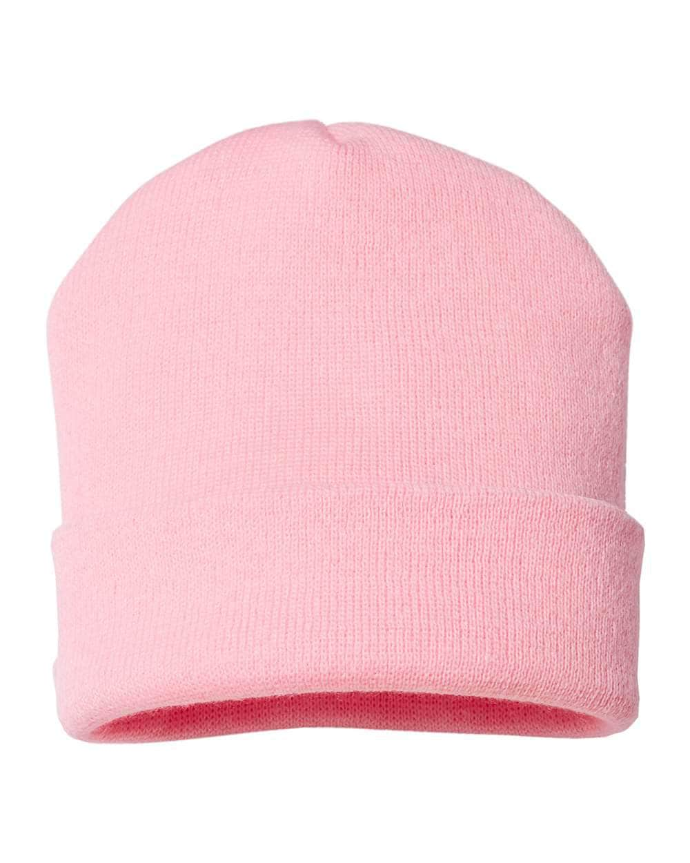 Cap America TKN24 – Made in USA Beanie | Custom Beanies with Your Logo in Bulk-Pink-Dekni-Creations