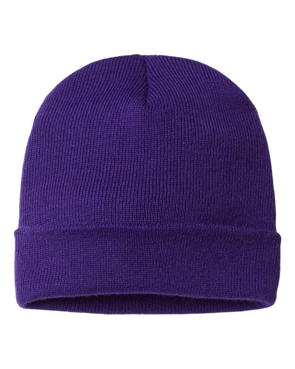 Cap America TKN24 – Made in USA Beanie | Custom Beanies with Your Logo in Bulk-Purple-Dekni-Creations