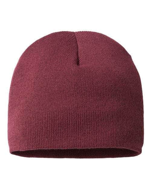 Cap America TKN28 – Made in USA Beanie | Custom Beanies with Your Logo in Bulk-Maroon-Dekni-Creations