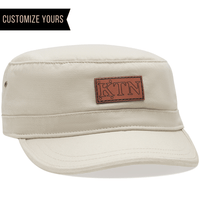 Custom Leather Patch EC7010 Econscious Organic Cotton miltary hats with your logo