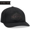 Customized black leather patch 6477 Premium Wool Athletic Shape Hats