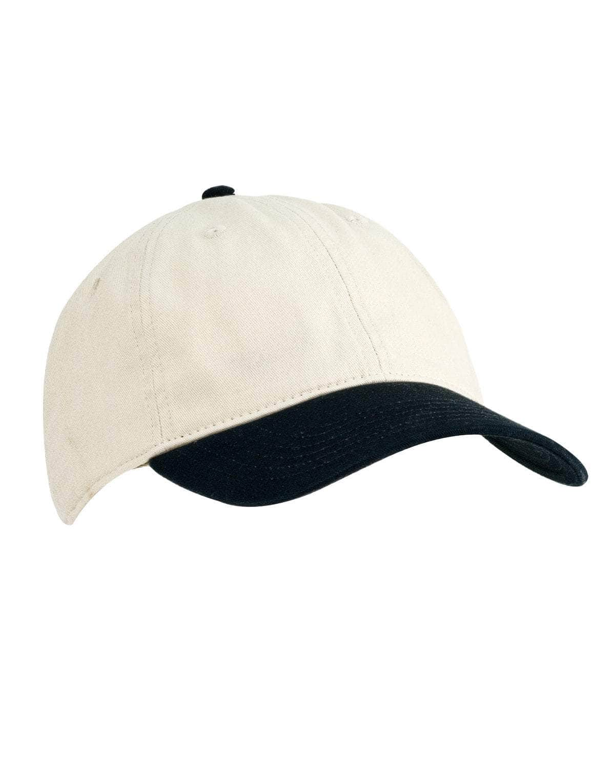 Econscious EC7000 – Sustainable 100% Organic Cotton Dad Hat | Custom Hats with Your Logo in Bulk-Oyster/Black-Dekni-Creations