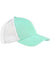 Econscious EC7070 – Sustainable Organic Cotton & Recycled Polyester Trucker Hat | Custom Hats with Your Logo in Bulk-Mint/White-Dekni-Creations