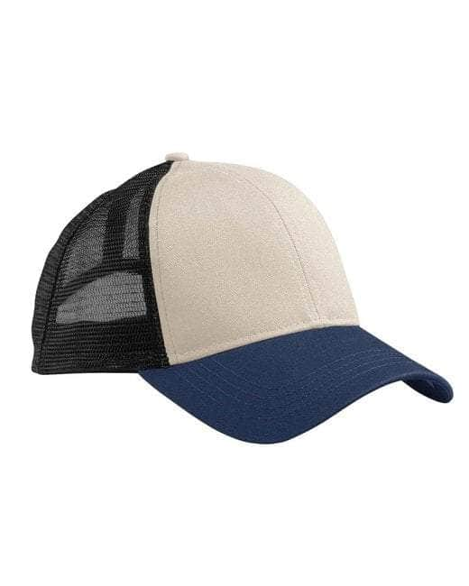 Econscious EC7070 – Sustainable Organic Cotton & Recycled Polyester Trucker Hat | Custom Hats with Your Logo in Bulk-Oyster/Pacfic/ Black-Dekni-Creations