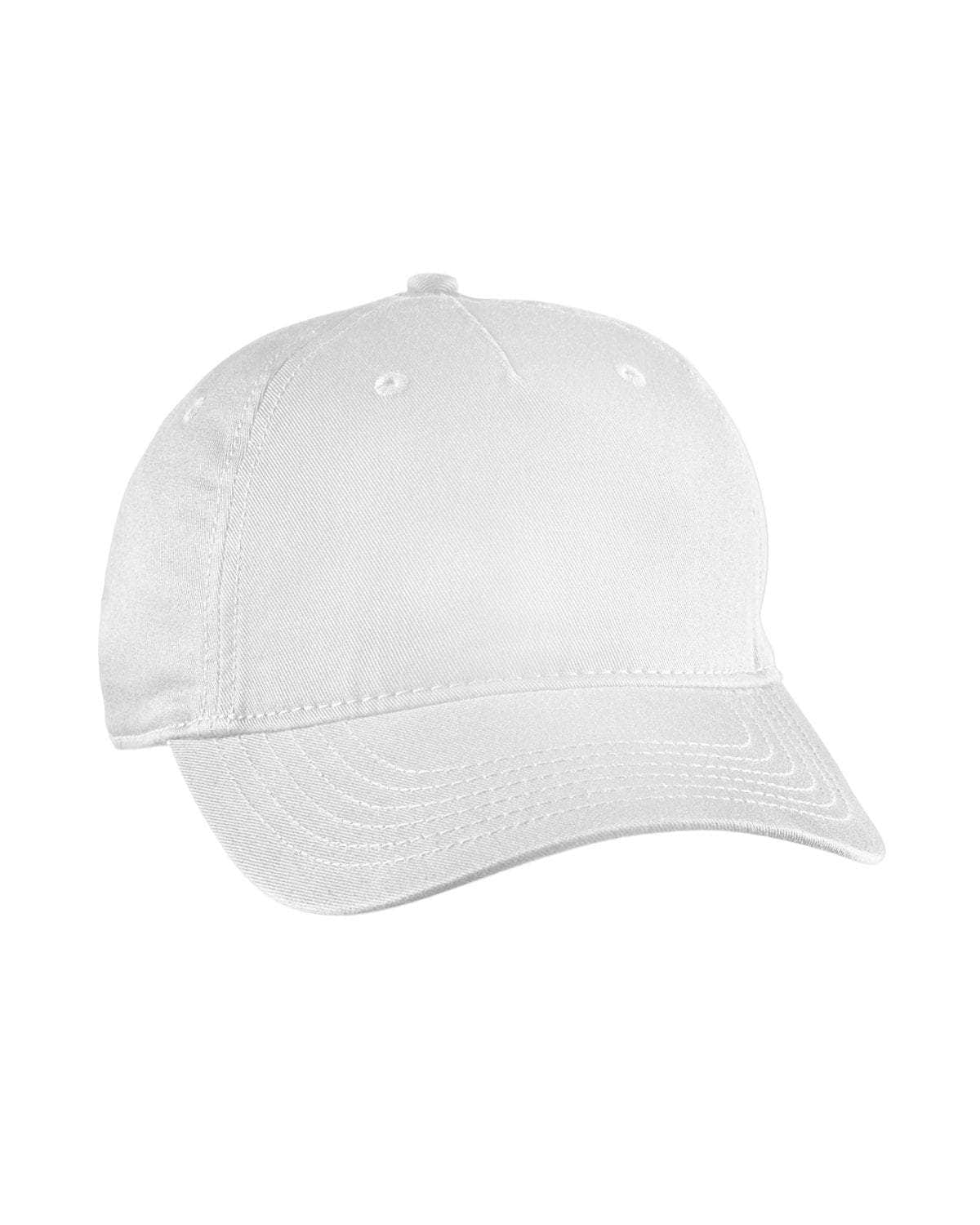 Econscious EC7087 – 100% Organic Cotton 5-Panel Baseball Hat | Custom Hats with Your Logo in Bulk-White-Dekni-Creations