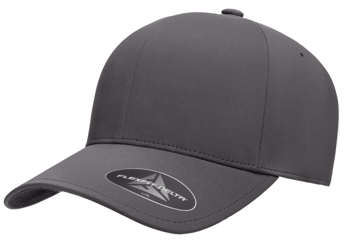 Flexfit Delta 180 – Seamless Performance Water-Repellent Hat | Custom Hats with Your Logo in Bulk-Dark Grey-Dekni-Creations