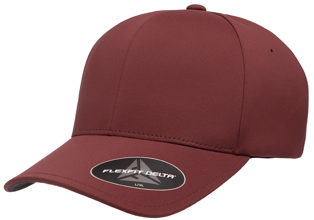 Flexfit Delta 180 – Seamless Performance Water-Repellent Hat | Custom Hats with Your Logo in Bulk-Maroon-Dekni-Creations