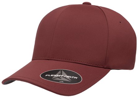 Flexfit Delta 180 – Seamless Performance Water-Repellent Hat | Custom Hats with Your Logo in Bulk-Maroon-Dekni-Creations