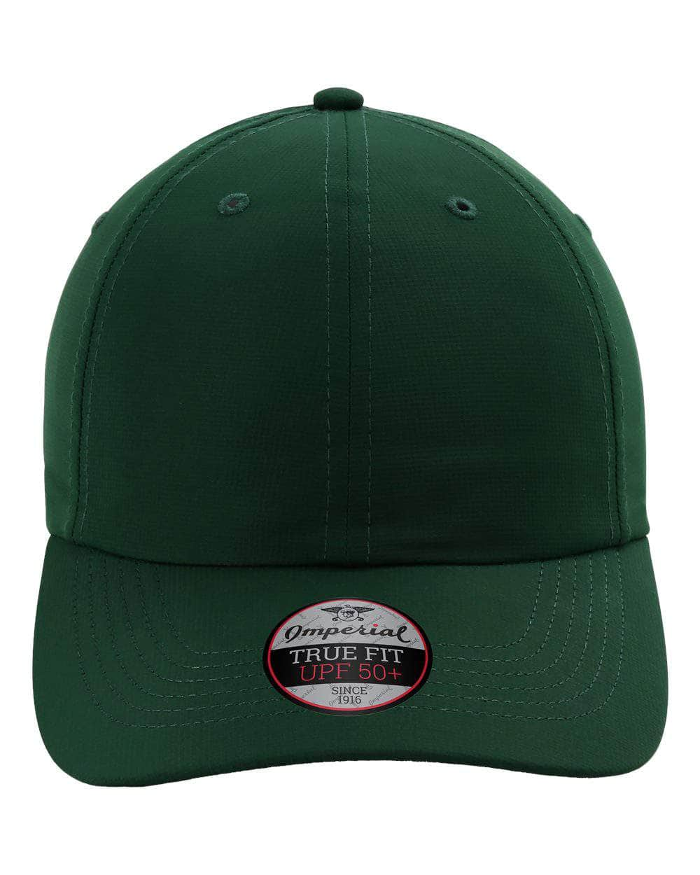 Imperial X210P – Sustainable 100% Recycled Performance Dad Hat with UPF 50 | Custom Hats with Your Logo in Bulk-Forest Green-Dekni-Creations