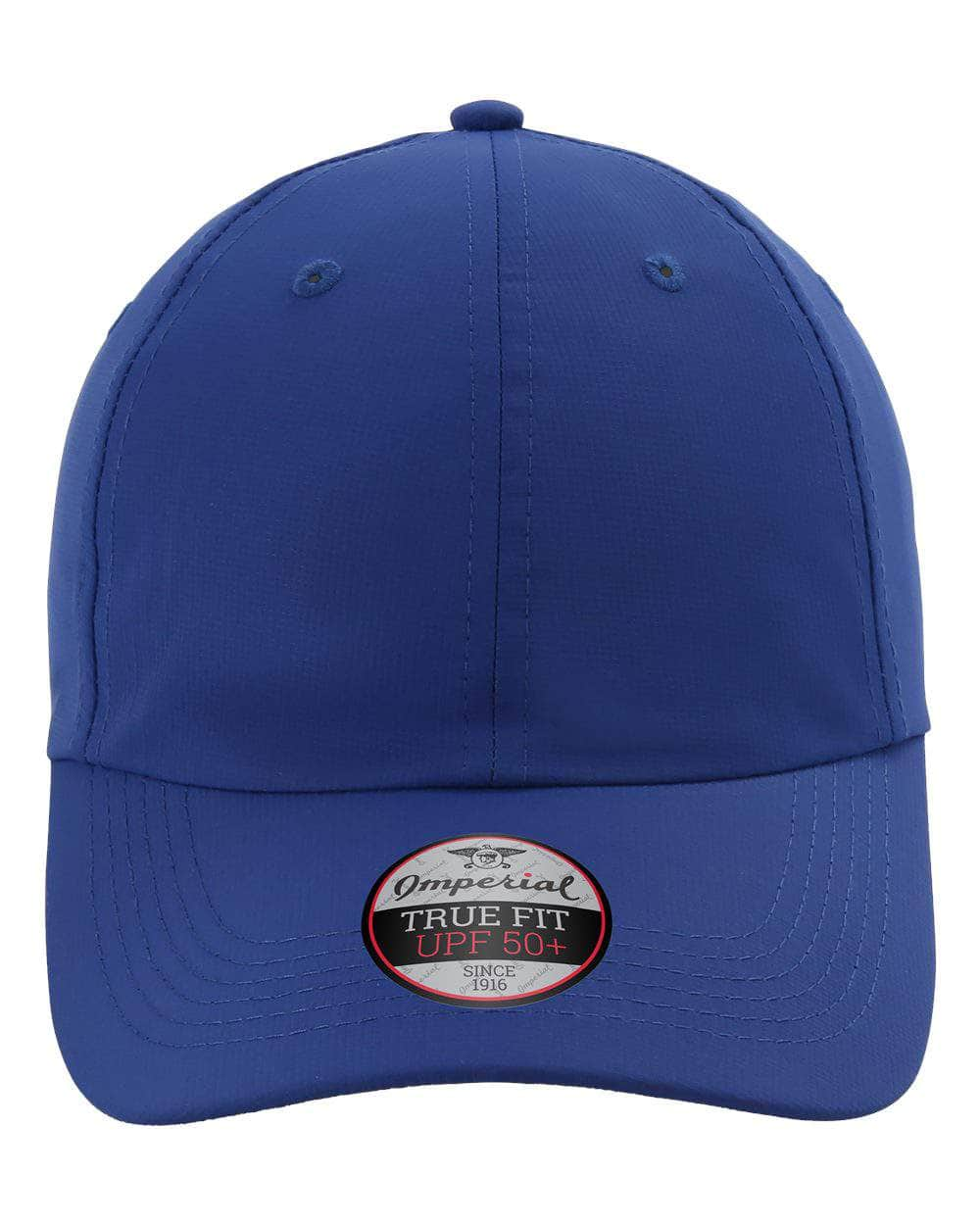 cobalt Imperial - The Original Sustainable Performance Cap dad hat - X210P - unstructured six-panel low profile moisture management and antimicrobial sweatband UPF 50+ made from 100% recycled polyester performance fabric 