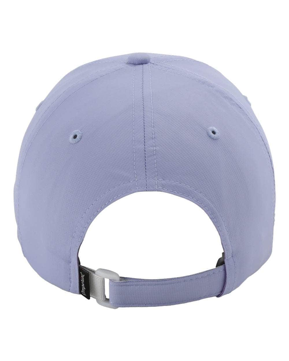 lavender back Imperial - The Original Sustainable Performance Cap dad hat - X210P - unstructured six-panel low profile moisture management and antimicrobial sweatband UPF 50+ made from 100% recycled polyester performance fabric 